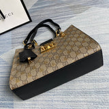 Back view of classic everyday-luxe women's handbag – women's premium purse