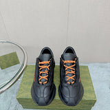 Gucci all-black luxury sneakers view 11 heritage-inspired look