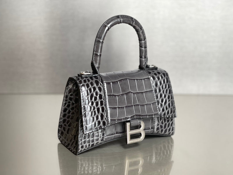 Zivas Charm Polished Finish Statement Handbag (Everyday Luxury Essential) – Angled View