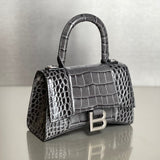 Zivas Charm Polished Finish Statement Handbag (Everyday Luxury Essential) – Angled View