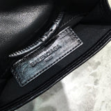 Statement Vegan Leather Handbag - Smooth Faux-Leather Exterior | Women's Designer-Inspired Purse #204 - side angle view (image 2) of designer-inspired handbag