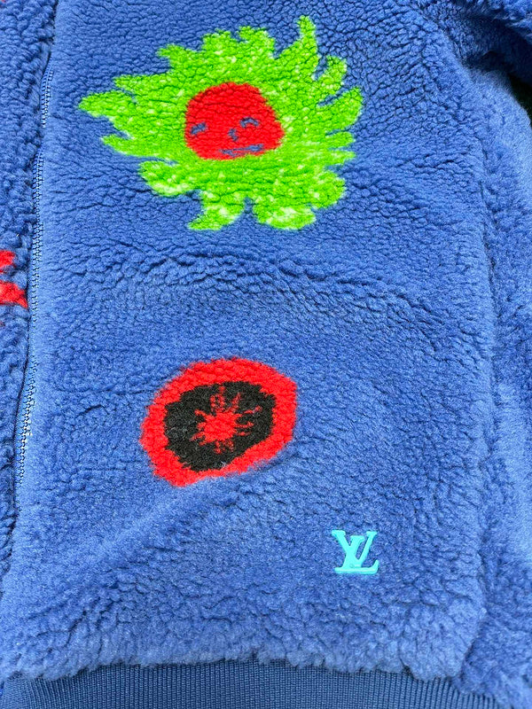 Full styled look of Louis Vuitton luxury clothing with logo-detail design