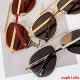 Close-up detail view of Cartier unisex sunglasses