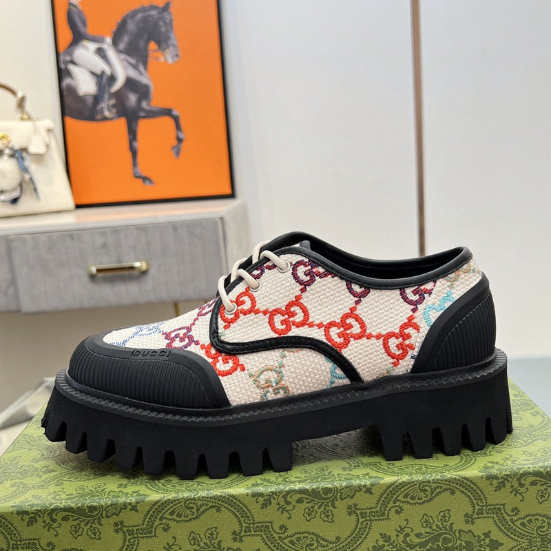 Gucci sneakers detailed view showing premium designer craftsmanship