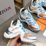 Louis Vuitton Grey Slip-On Sneakers - Angled View