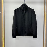 Front view of Louis Vuitton luxury clothing with label-forward styling