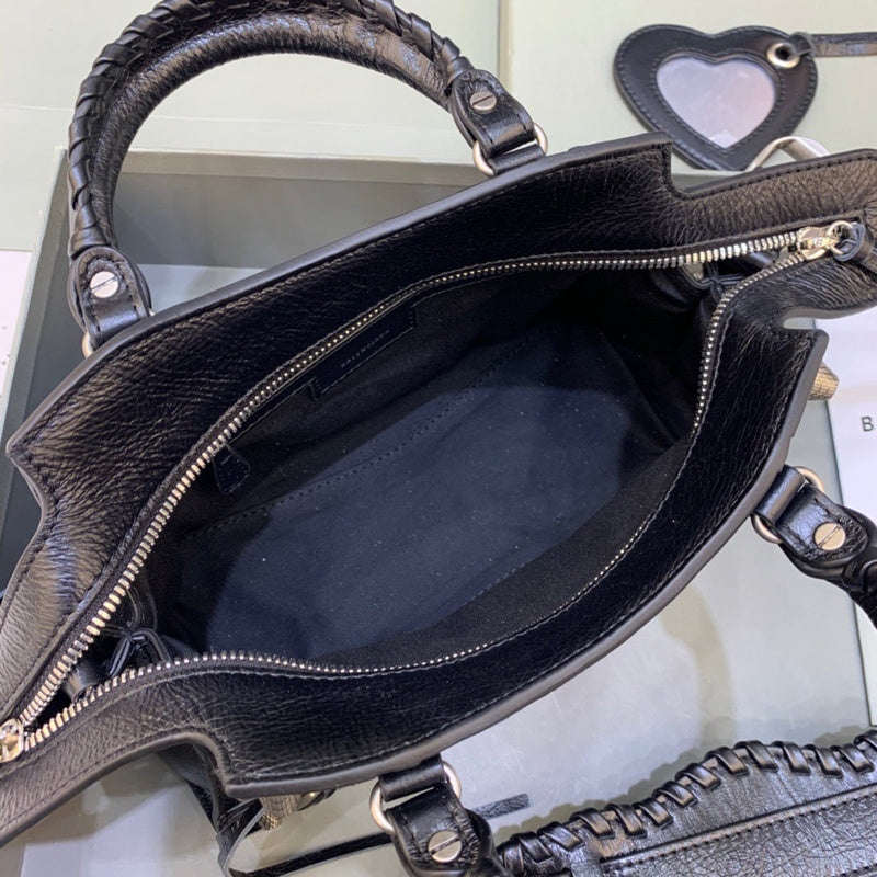 Structured Faux Leather Handbag - Everyday Elegance | Women's Luxury Handbag #337 - styled full view (image 7) of designer-inspired handbag
