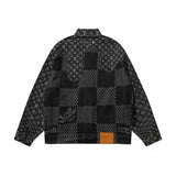 Back view of Louis Vuitton luxury clothing with relaxed-fit cut