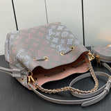  Minimalist structured bag carried on shoulder