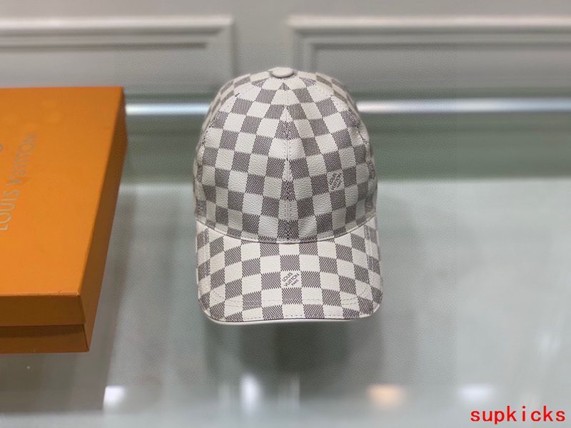 Close-up detail view of Louis Vuitton unisex cap