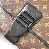 Back view of structured signature women's handbag – women's everyday handbag