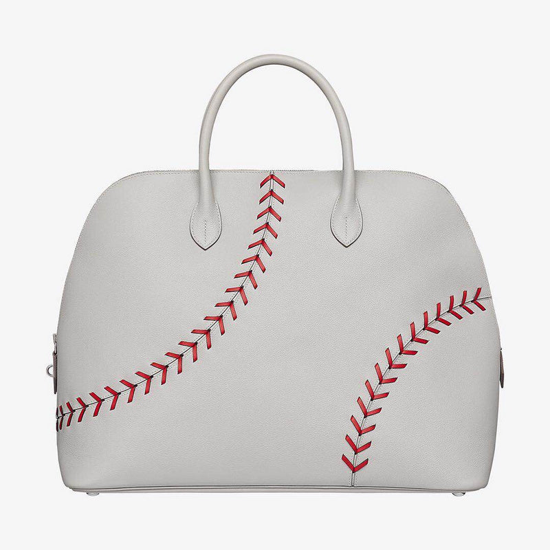 Side view of versatile structured handbag