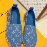 Close-up of Louis Vuitton shoes craftsmanship