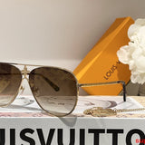 Side view of Louis Vuitton unisex sunglasses