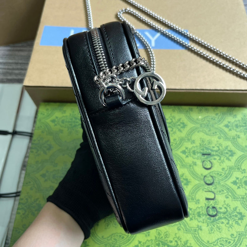 Top view of classic refined women's handbag – women's designer-style accessory