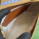Close-up detail of polished bag design