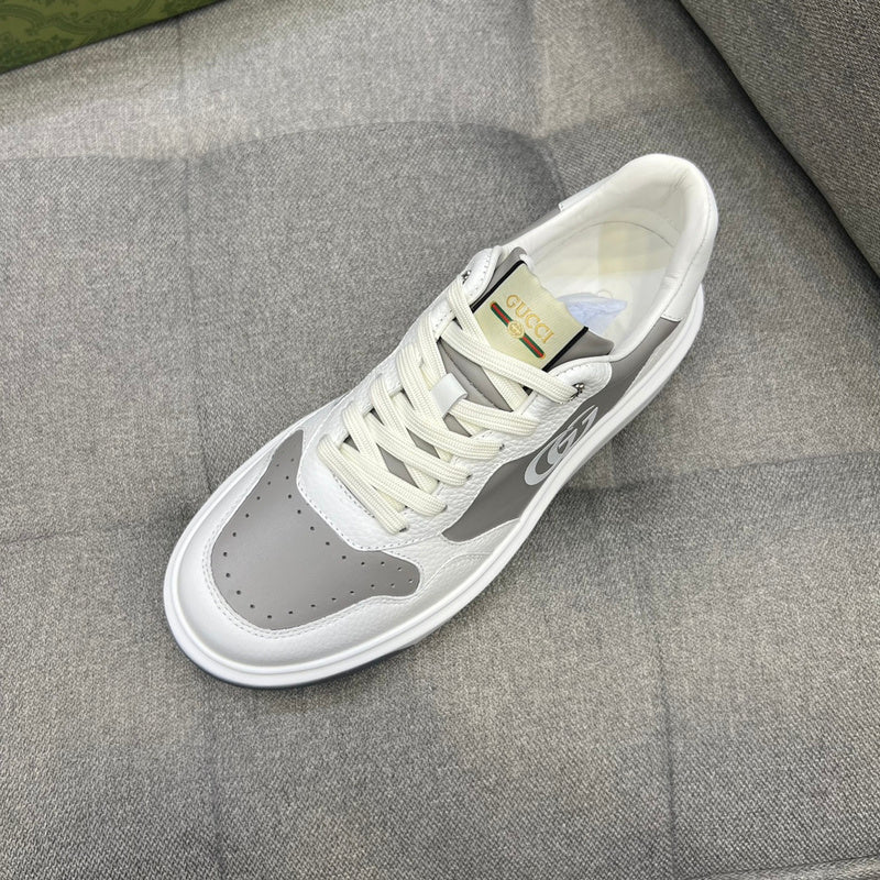 Gucci stone beige luxury sneakers view 8 padded collar comfort