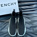 Givenchy White Loafer Flats - Angled View