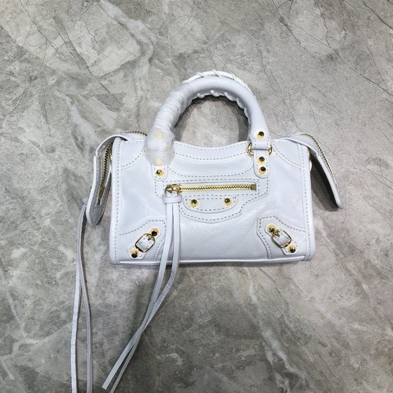 Modern Vegan Leather Handbag - Polished Finish | Women's Statement Accessory #637 - close-up detail shot (image 3) of designer-inspired handbag