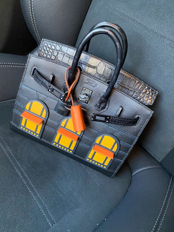 Side view of everyday-ready structured handbag