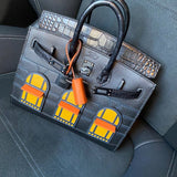 Side view of everyday-ready structured handbag