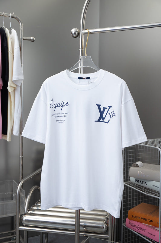 Front view of Louis Vuitton cotton t-shirt with contemporary cut