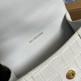 Bold Faux Leather Handbag - Sleek Minimalist Lines | Women's Fashion Handbag #283 - texture close-up (image 9) of designer-inspired handbag