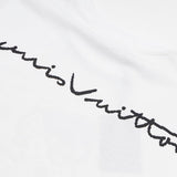 Side profile of Louis Vuitton cotton t-shirt with monogram-inspired silhouette