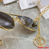 Front view of Louis Vuitton unisex sunglasses