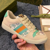 Gucci sneakers detailed view showing premium designer craftsmanship