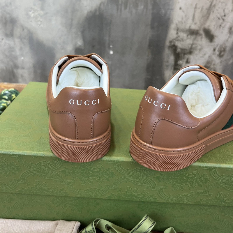 Gucci sneakers detailed view showing premium designer craftsmanship