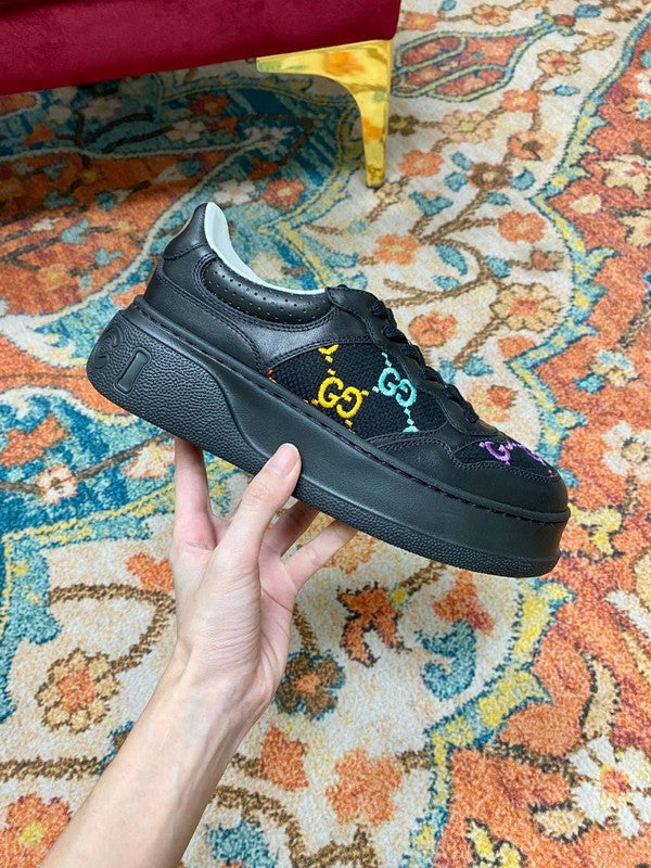 Gucci all-black luxury sneakers view 5 low-top design