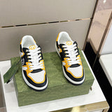 Gucci soft grey luxury sneakers view 11 bold athletic profile