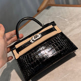 Close-up detail of timeless bag design