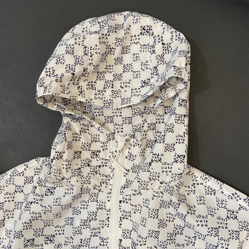 Back view of Louis Vuitton luxury clothing with streetwear-inspired cut