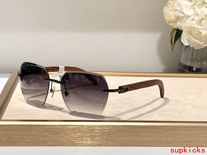 Angled view of Cartier unisex sunglasses