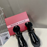 Close-up of Roger Vivier shoes craftsmanship