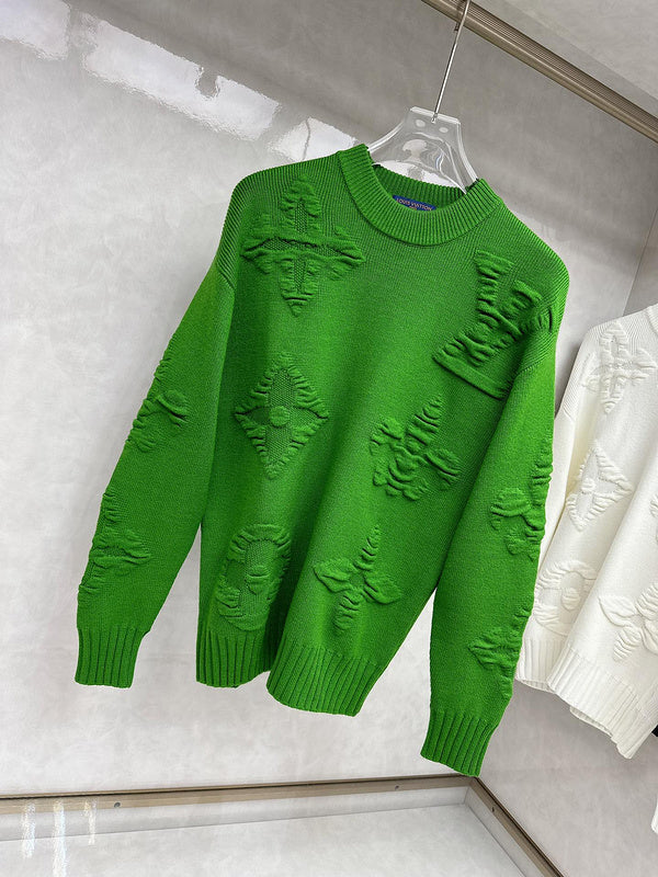 Side profile of Louis Vuitton luxury clothing with relaxed-fit cut