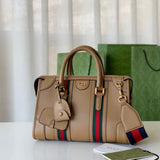 Front view of statement polished women's handbag – women's everyday handbag