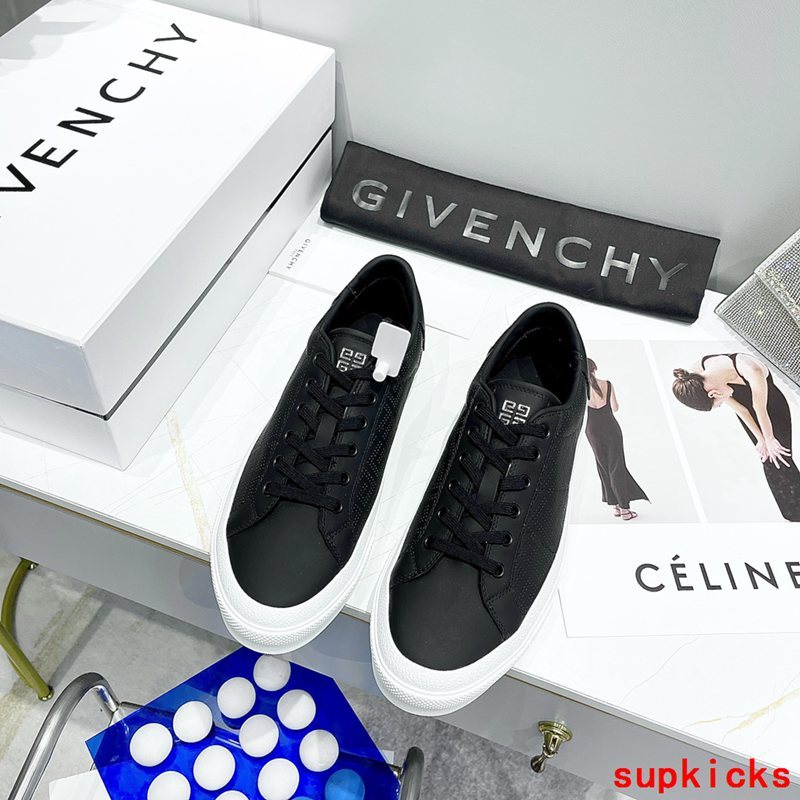 Givenchy Red Low-Top Sneakers - Side Profile View