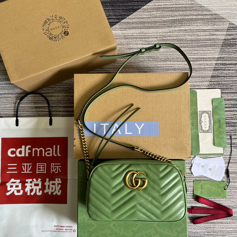 Side view of timeless structured handbag