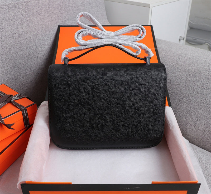Polished bag shown from front angle