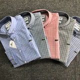 Front view of Lacoste luxury clothing with logo-detail design