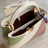 Statement shoulder bag carried on shoulder