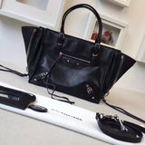 Understated Premium PU Leather Handbag - Statement Silhouette | Women's Statement Accessory #972 - close-up detail shot (image 3) of designer-inspired handbag