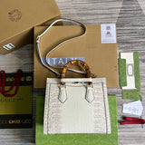 Front view of structured statement women's handbag – women's luxury handbag