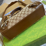 Close-up detail of modern chic women's handbag – women's designer-style accessory