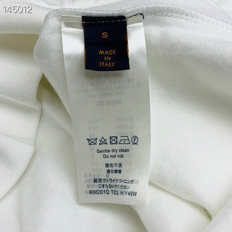 Back view of Louis Vuitton luxury clothing with relaxed-fit cut