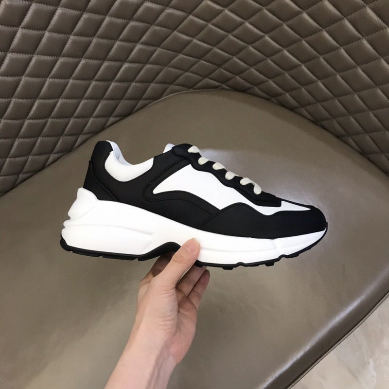 Gucci stone beige luxury sneakers view 5 bold athletic profile