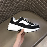 Gucci stone beige luxury sneakers view 5 bold athletic profile